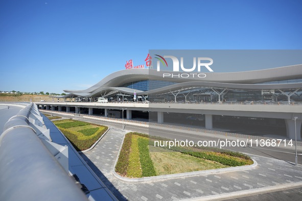 The T2 terminal of Yantai Penglai International Airport in Yantai, China, on June 28, 2024, is operating on its first day. 