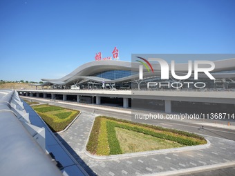 The T2 terminal of Yantai Penglai International Airport in Yantai, China, on June 28, 2024, is operating on its first day. (