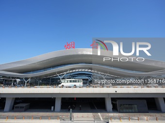 The T2 terminal of Yantai Penglai International Airport in Yantai, China, on June 28, 2024, is operating on its first day. (