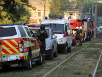 A search and rescue effort is underway at an apartment block hit by a Russian missile in Dnipro, Ukraine, on June 28, 2024. Russian troops a...