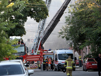 A search and rescue effort is underway at an apartment block hit by a Russian missile in Dnipro, Ukraine, on June 28, 2024. Russian troops a...