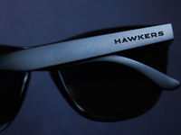 Hawkers sunglasses are seen in this illustration photo taken in Poland on June 29, 2024. (