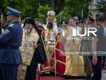 Metropolitan Daniil of Vidin is walking for the official ceremony after The Patriarchal Election Church Council elected him as the new Bulga...