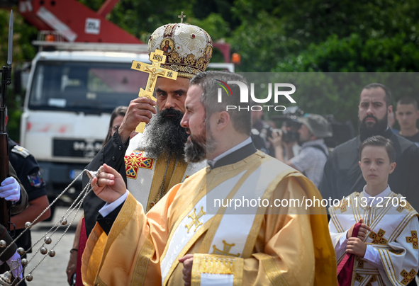 Metropolitan Daniil of Vidin is walking for the official ceremony after The Patriarchal Election Church Council elected him as the new Bulga...