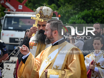 Metropolitan Daniil of Vidin is walking for the official ceremony after The Patriarchal Election Church Council elected him as the new Bulga...