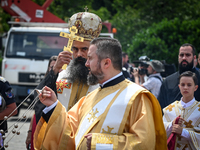 Metropolitan Daniil of Vidin is walking for the official ceremony after The Patriarchal Election Church Council elected him as the new Bulga...