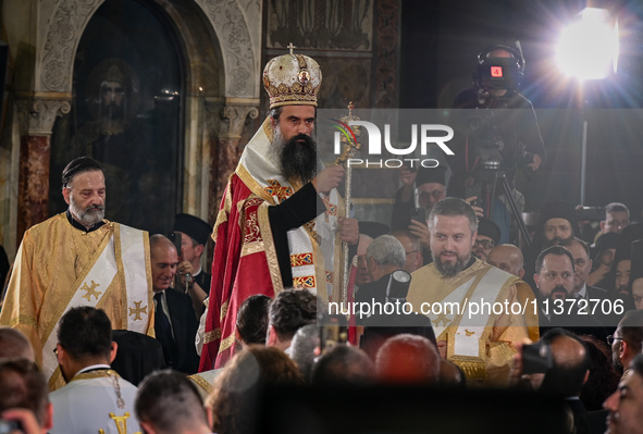 Metropolitan Daniil of Vidin is attending the official ceremony at Alexander Nevsky Cathedral after the Patriarchal Election Church Council...