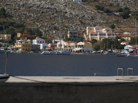 A view is being seen from Pedi in Symi, Greece, on July 1, 2024. (