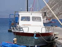 A view is showing Agia Marina in Symi, Greece, on July 1, 2024. (