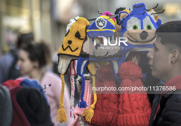 Pedestrians are facing a freezing winter morning on Avenida Paulista in Sao Paulo, on July 01, 2024. 