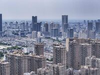 A photo is showing residential buildings in Huai'an, China, on July 1, 2024. (