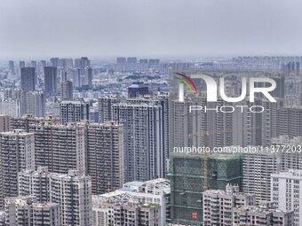 A photo is showing residential buildings in Huai'an, China, on July 1, 2024. (