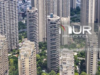 A photo is showing residential buildings in Huai'an, China, on July 1, 2024. (