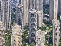 A photo is showing residential buildings in Huai'an, China, on July 1, 2024. (