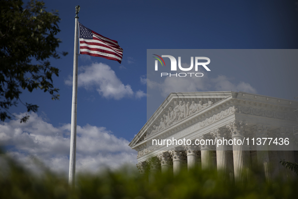 The United States Supreme Court is being seen in Washington, DC, on July 01, 2024. The Supreme Court is ruling on Monday that former Preside...