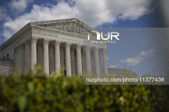 The United States Supreme Court is being seen in Washington, DC, on July 01, 2024. The Supreme Court is ruling on Monday that former Preside...