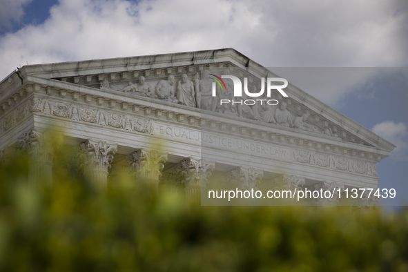 The United States Supreme Court is being seen in Washington, DC, on July 01, 2024. The Supreme Court is ruling on Monday that former Preside...