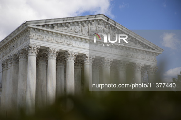 The United States Supreme Court is being seen in Washington, DC, on July 01, 2024. The Supreme Court is ruling on Monday that former Preside...