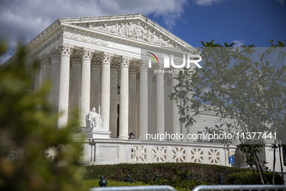 The United States Supreme Court is being seen in Washington, DC, on July 01, 2024. The Supreme Court is ruling on Monday that former Preside...