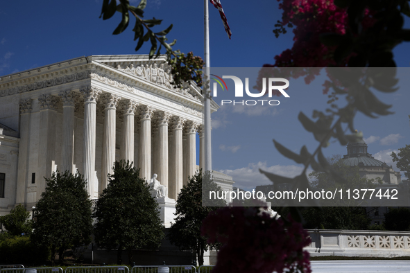 The United States Supreme Court is being seen in Washington, DC, on July 01, 2024. The Supreme Court is ruling on Monday that former Preside...