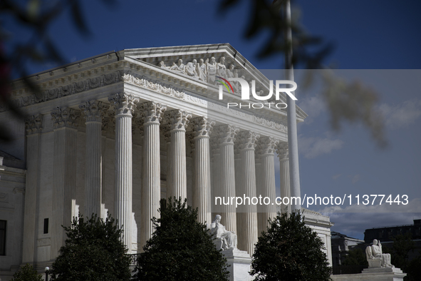 The United States Supreme Court is being seen in Washington, DC, on July 01, 2024. The Supreme Court is ruling on Monday that former Preside...