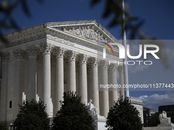 The United States Supreme Court is being seen in Washington, DC, on July 01, 2024. The Supreme Court is ruling on Monday that former Preside...