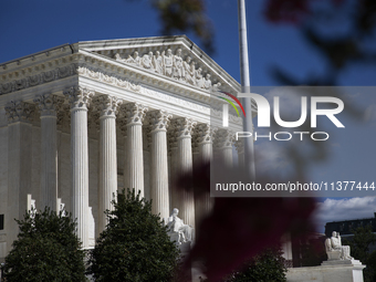 The United States Supreme Court is being seen in Washington, DC, on July 01, 2024. The Supreme Court is ruling on Monday that former Preside...