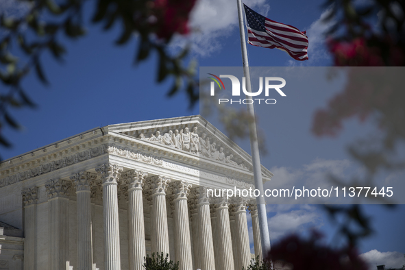 The United States Supreme Court is being seen in Washington, DC, on July 01, 2024. The Supreme Court is ruling on Monday that former Preside...