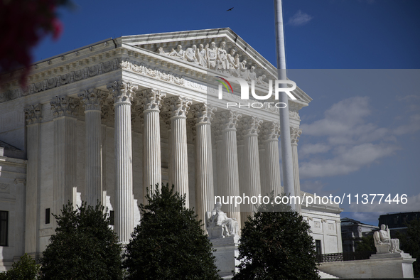 The United States Supreme Court is being seen in Washington, DC, on July 01, 2024. The Supreme Court is ruling on Monday that former Preside...