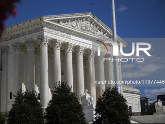 The United States Supreme Court is being seen in Washington, DC, on July 01, 2024. The Supreme Court is ruling on Monday that former Preside...