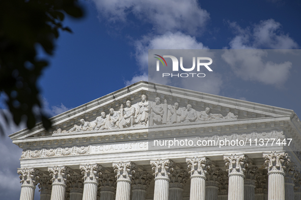 The United States Supreme Court is being seen in Washington, DC, on July 01, 2024. The Supreme Court is ruling on Monday that former Preside...