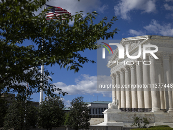 The United States Supreme Court is being seen in Washington, DC, on July 01, 2024. The Supreme Court is ruling on Monday that former Preside...