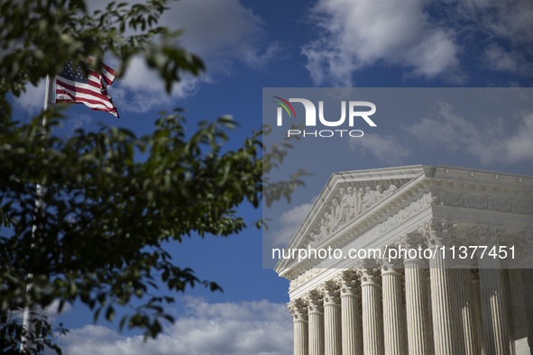 The United States Supreme Court is being seen in Washington, DC, on July 01, 2024. The Supreme Court is ruling on Monday that former Preside...