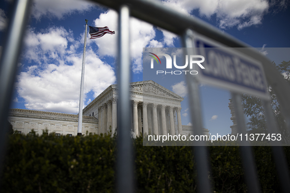 The United States Supreme Court is being seen in Washington, DC, on July 01, 2024. The Supreme Court is ruling on Monday that former Preside...