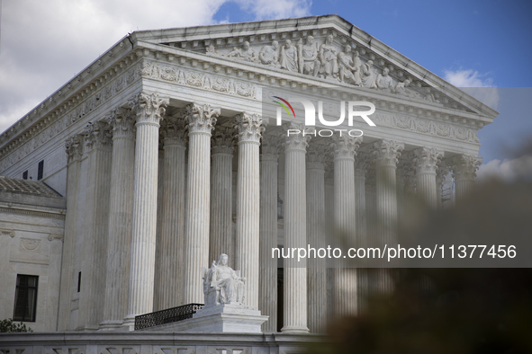 The United States Supreme Court is being seen in Washington, DC, on July 01, 2024. The Supreme Court is ruling on Monday that former Preside...