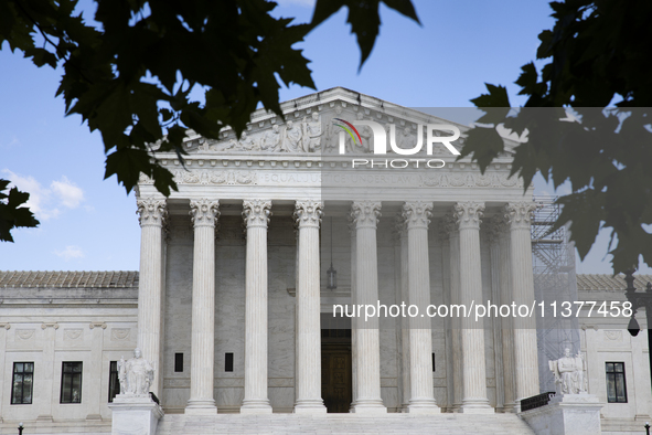 The United States Supreme Court is being seen in Washington, DC, on July 01, 2024. The Supreme Court is ruling on Monday that former Preside...