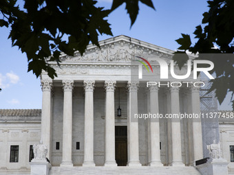 The United States Supreme Court is being seen in Washington, DC, on July 01, 2024. The Supreme Court is ruling on Monday that former Preside...