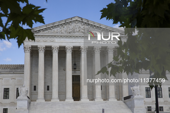 The United States Supreme Court is being seen in Washington, DC, on July 01, 2024. The Supreme Court is ruling on Monday that former Preside...