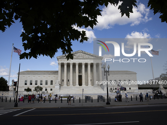 The United States Supreme Court is being seen in Washington, DC, on July 01, 2024. The Supreme Court is ruling on Monday that former Preside...