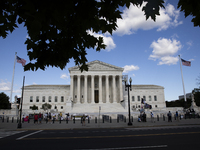 The United States Supreme Court is being seen in Washington, DC, on July 01, 2024. The Supreme Court is ruling on Monday that former Preside...