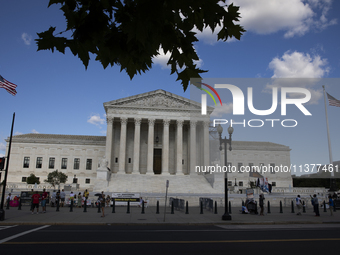 The United States Supreme Court is being seen in Washington, DC, on July 01, 2024. The Supreme Court is ruling on Monday that former Preside...