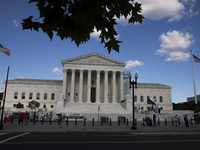 The United States Supreme Court is being seen in Washington, DC, on July 01, 2024. The Supreme Court is ruling on Monday that former Preside...