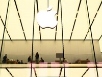 People are experiencing Apple products at an Apple product store in Hangzhou, China, on June 18, 2024. On July 2, 2024, Apple's Vision Pro s...