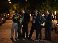 The New York City Police Department Crime Scene Unit and detectives are investigating the incident in Bronx, New York, United States, on Jul...