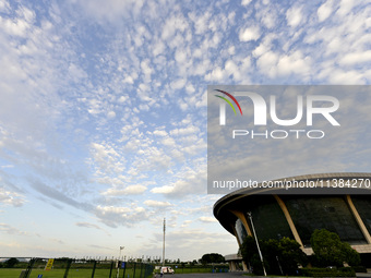 A spectacular ''fish scale Cloud'' is appearing at a stadium in Chaohu, China, on July 5, 2024. (