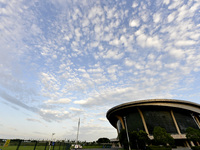 A spectacular ''fish scale Cloud'' is appearing at a stadium in Chaohu, China, on July 5, 2024. (