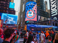 Times Square on Independence Day In New York, United States on America on July 4th, 2024.
 (