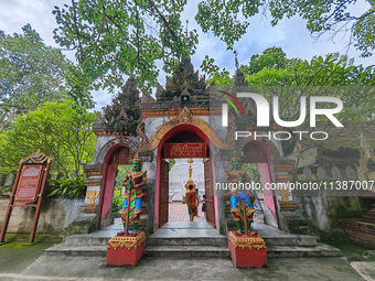 The General Buddhist Temple is standing in Xishuangbanna, China, on July 3, 2024. (