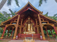 The General Buddhist Temple is standing in Xishuangbanna, China, on July 3, 2024. (