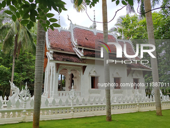 The General Buddhist Temple is standing in Xishuangbanna, China, on July 3, 2024. (